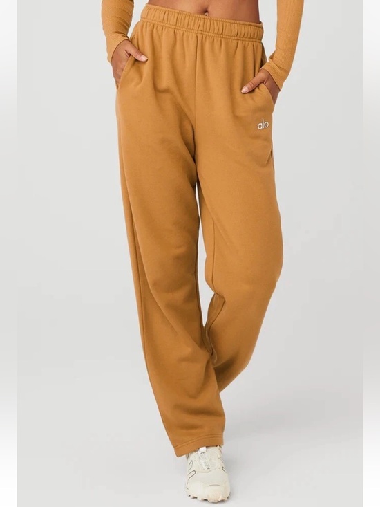 ALO Yoga Pants - Alo Yoga Accolade Straight Leg Sweatpants in the color Toffee Large